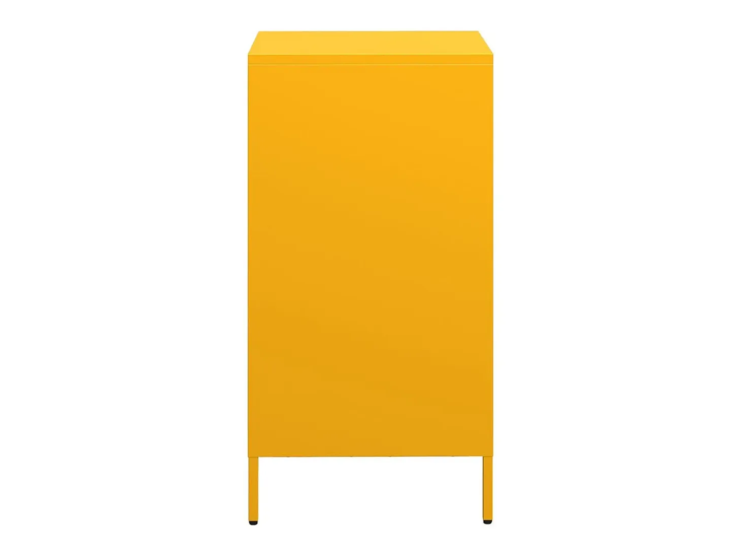 Aparador amarillo mostaza 35x39x73,5 cm acero laminado en frío