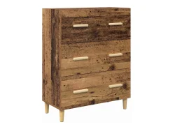 Aparador antiguo de madera 34 x 69,5 x 90 cm Madera de ingeniería