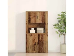 Aparador antiguo de madera 80x33x150 cm en madera reconstituida