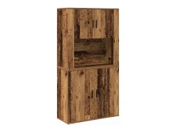 Aparador antiguo de madera 80x33x150 cm en madera reconstituida