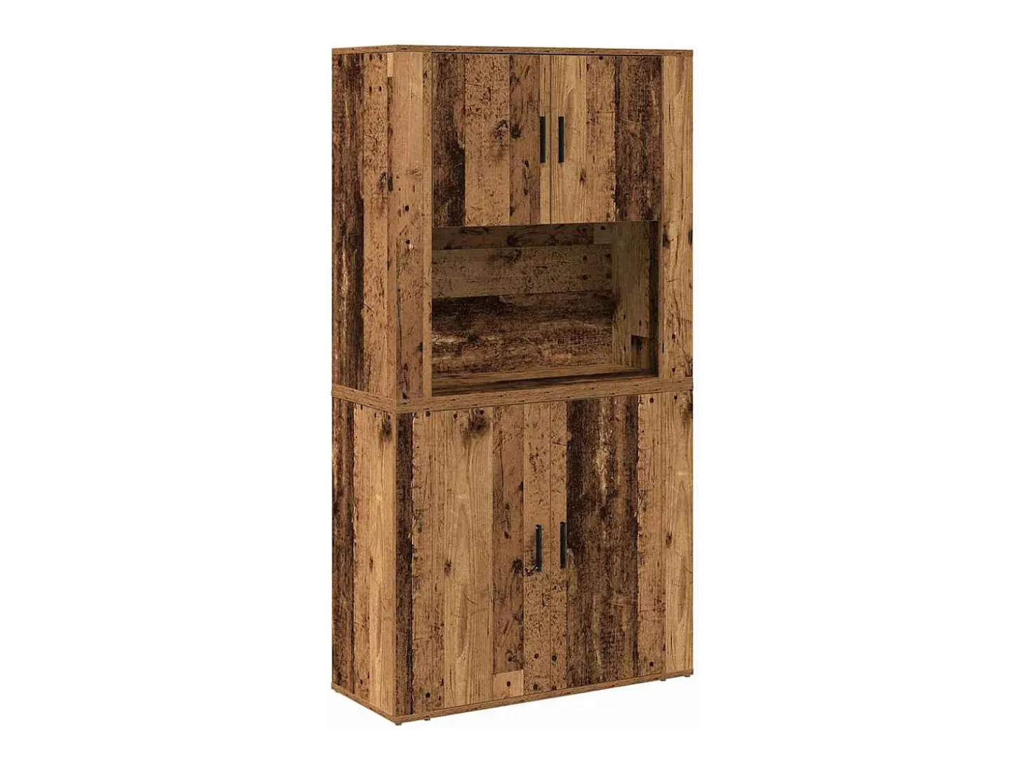 Aparador antiguo de madera 80x33x150 cm en madera reconstituida