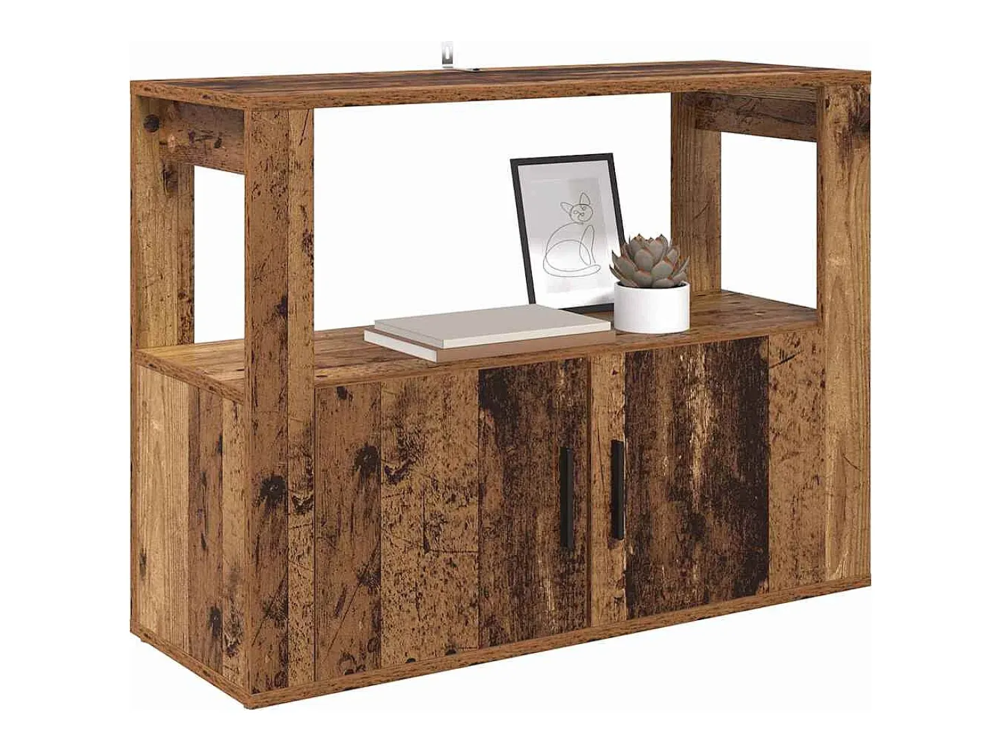 Aparador antiguo de madera 80 x 30 x 60 cm Madera de ingeniería