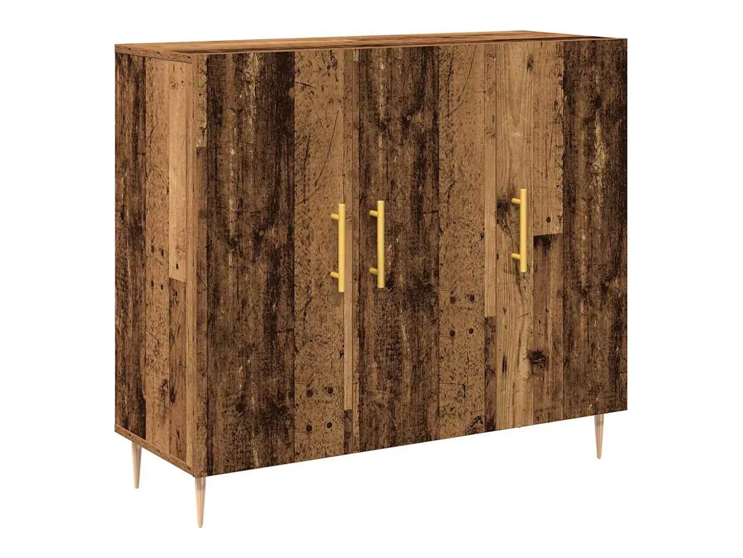 Aparador antiguo de madera, 90x34x80 cm, fabricado en madera de ingeniería