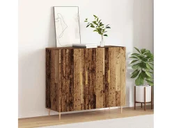 Aparador antiguo de madera, 90x34x80 cm, fabricado en madera de ingeniería