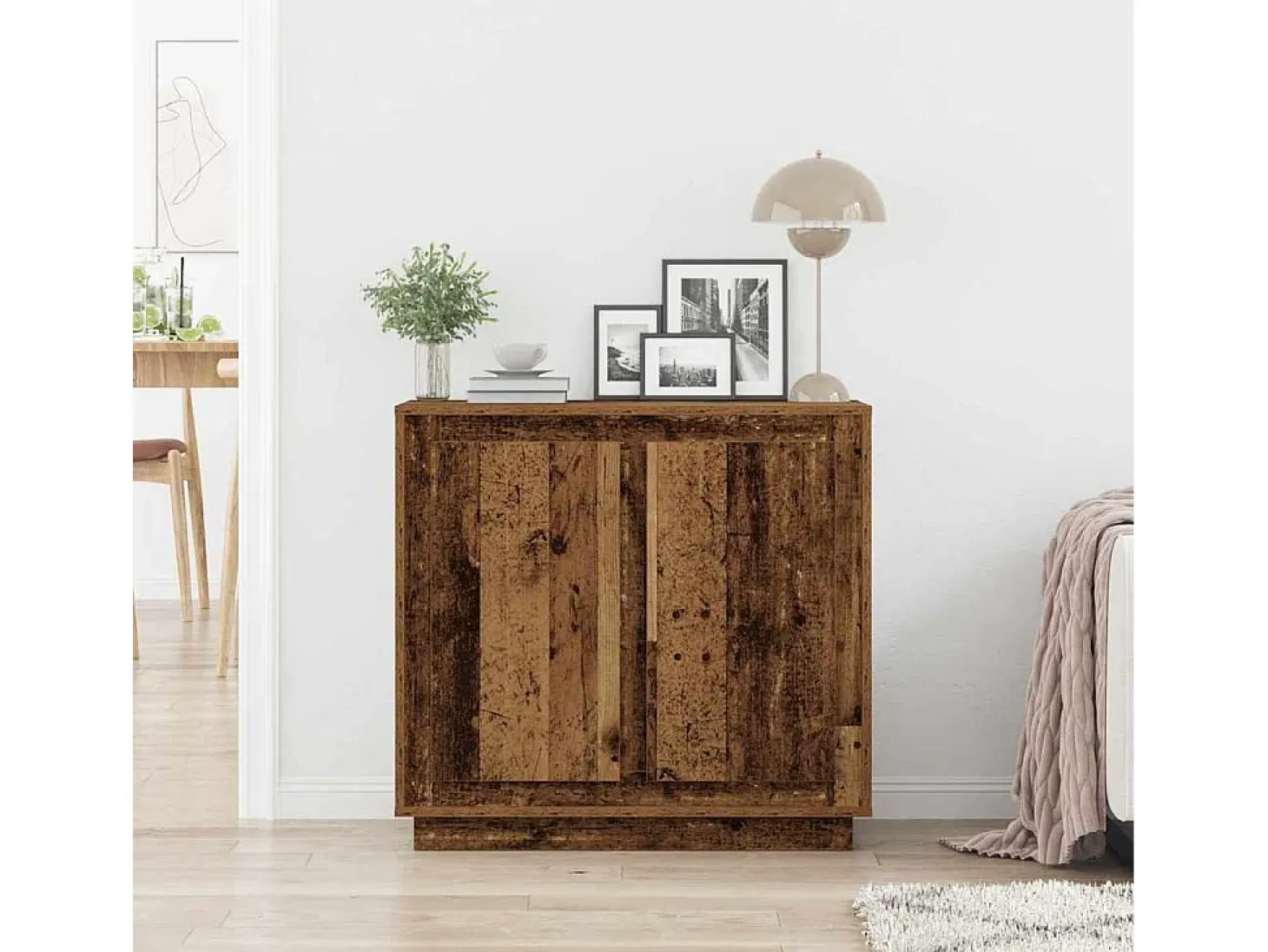 Aparador antiguo de madera 80x34x75 cm Madera contrachapada