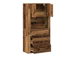 Aparador antiguo de madera 80x33x150 cm