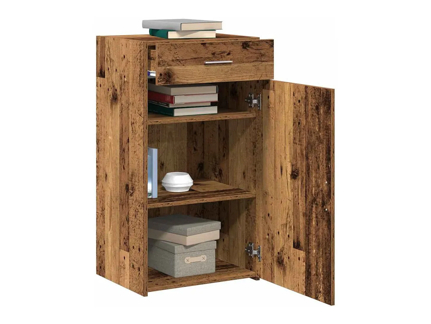 Aparador antiguo de madera 30x42,5x93 cm en aglomerado