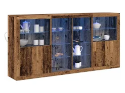 Aparador antiguo de madera 202 x 37 x 100 cm Madera de ingeniería