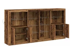 Aparador antiguo de madera 202 x 37 x 100 cm Madera de ingeniería