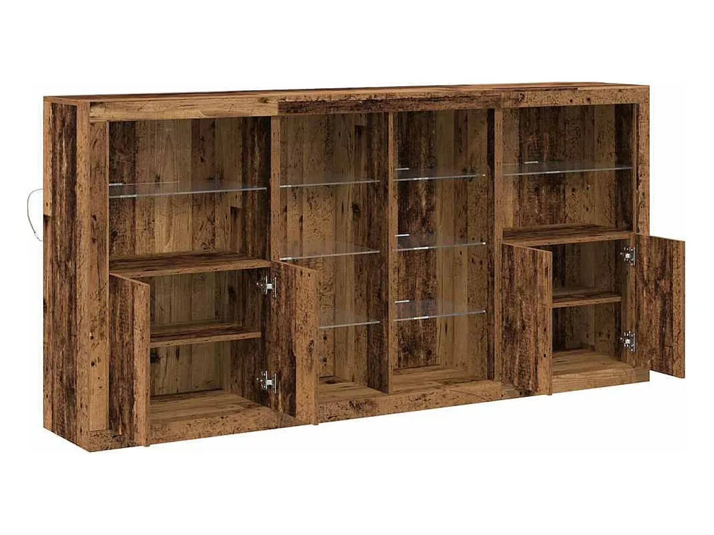 Aparador antiguo de madera 202 x 37 x 100 cm Madera de ingeniería