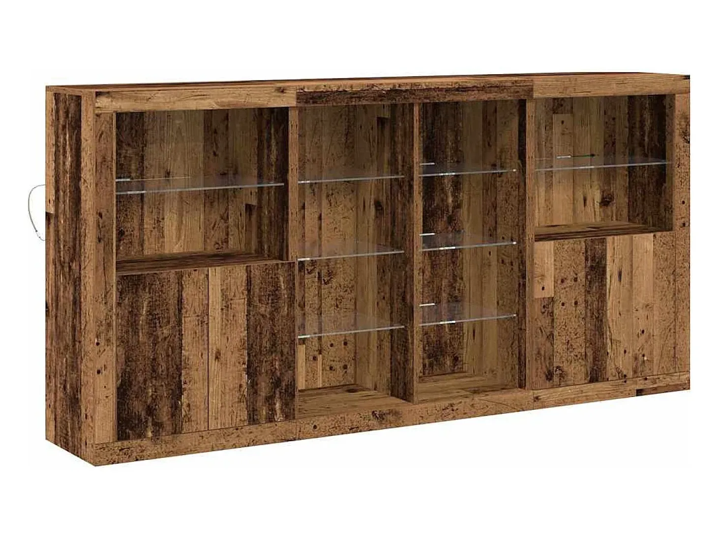 Aparador antiguo de madera 202 x 37 x 100 cm Madera de ingeniería