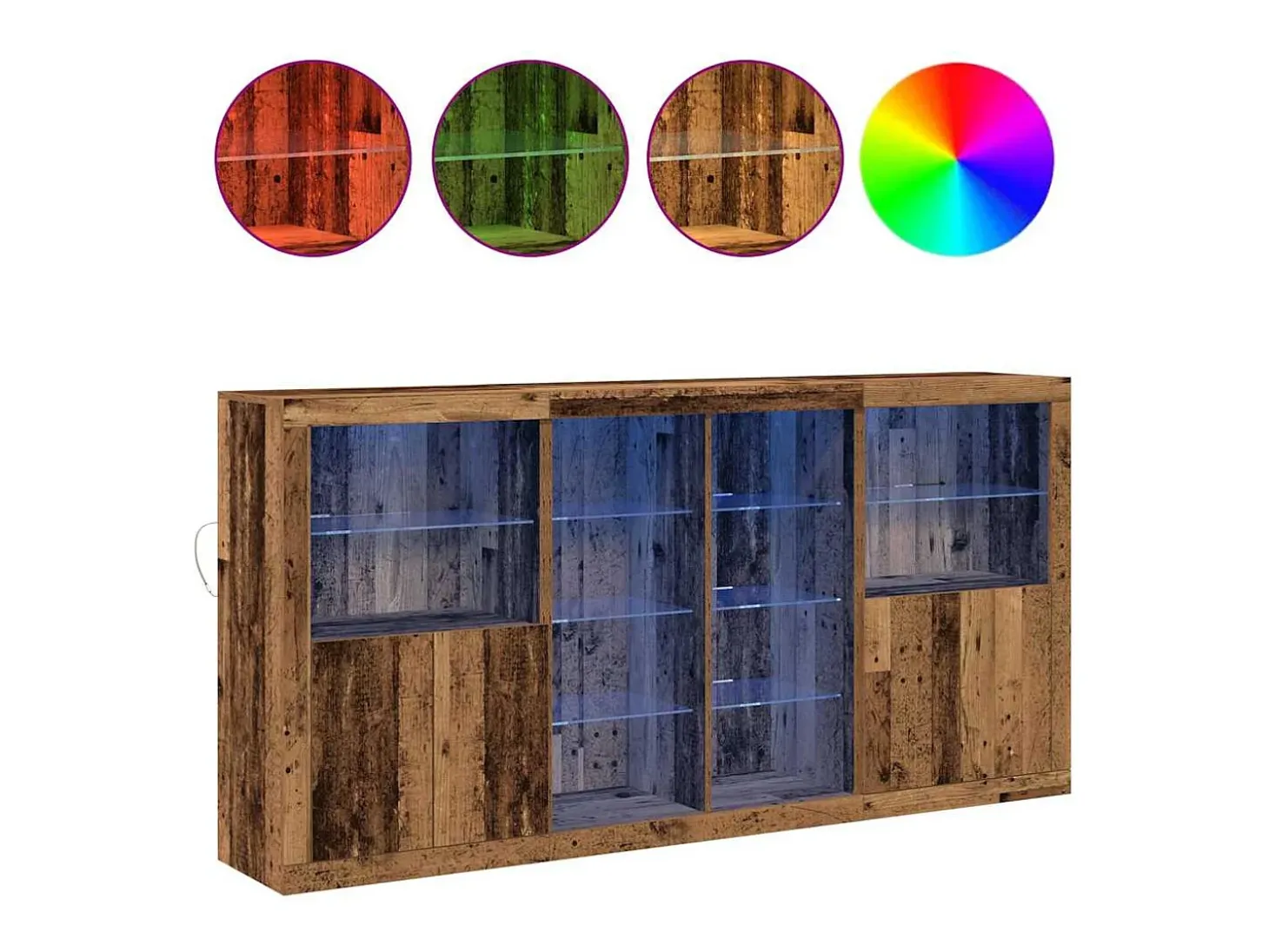 Aparador antiguo de madera 202 x 37 x 100 cm Madera de ingeniería