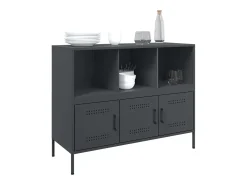 Aparador antracita 100,5x39x79 cm acero