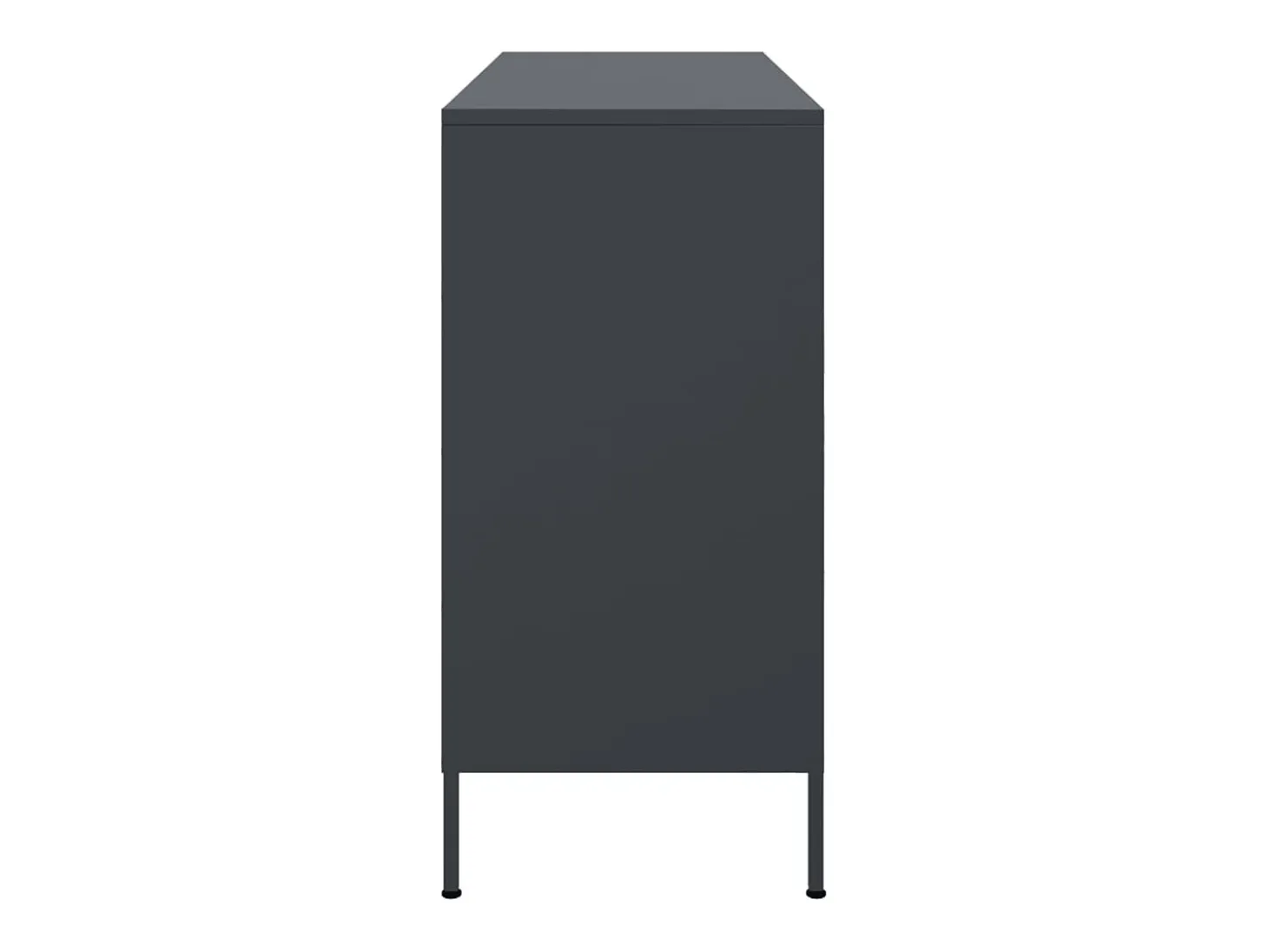 Aparador antracita 100,5x39x79 cm acero