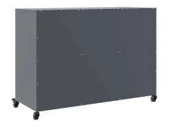 Aparador antracita 100,5x39x72 cm acero