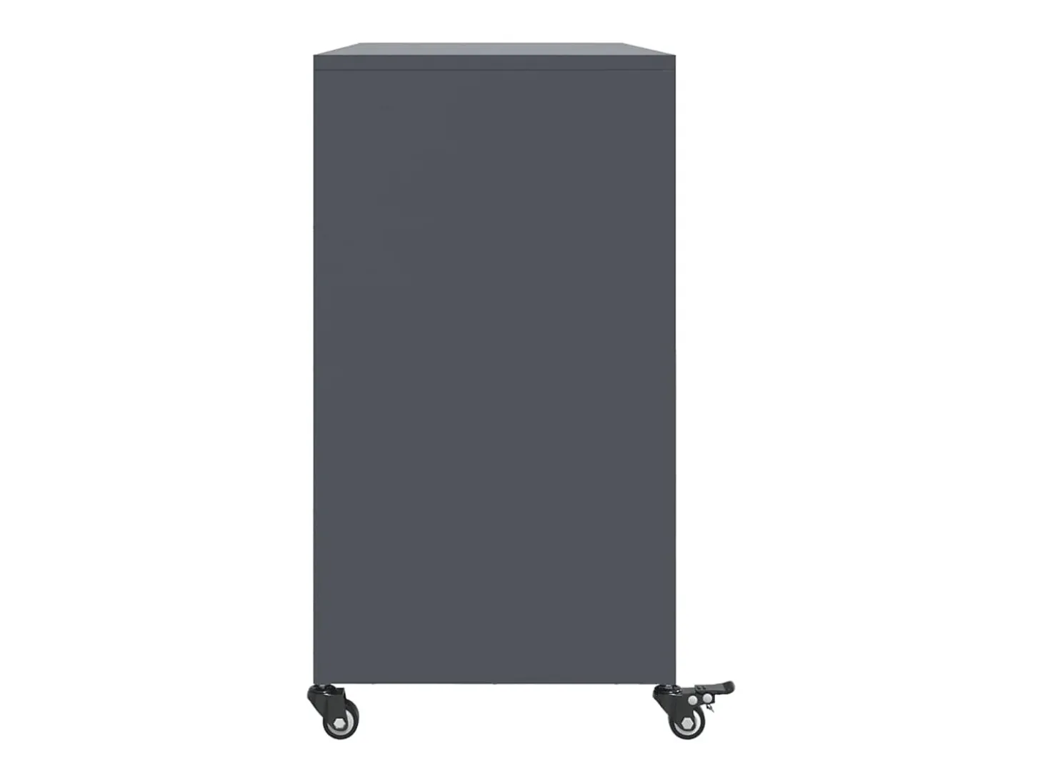 Aparador antracita 100,5x39x72 cm acero