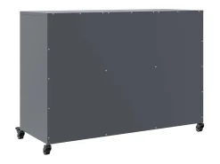 Aparador antracita 100,5x39x72 cm acero