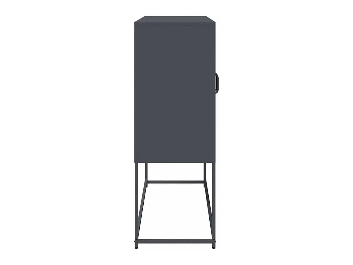 Aparador antracita 100,5x39x107 cm acero laminado en frío