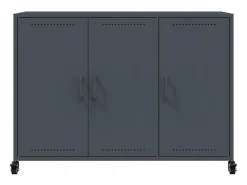 Aparador antracita 100,5x39x72 cm acero