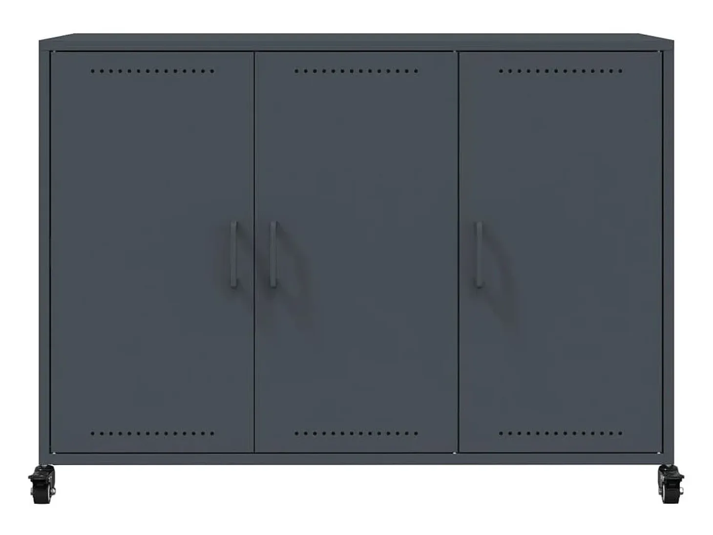 Aparador antracita 100,5x39x72 cm acero