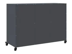 Aparador antracita 100,5x39x72 cm acero