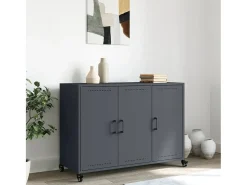 Aparador antracita 100,5x39x72 cm acero