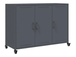 Aparador antracita 100,5x39x72 cm acero