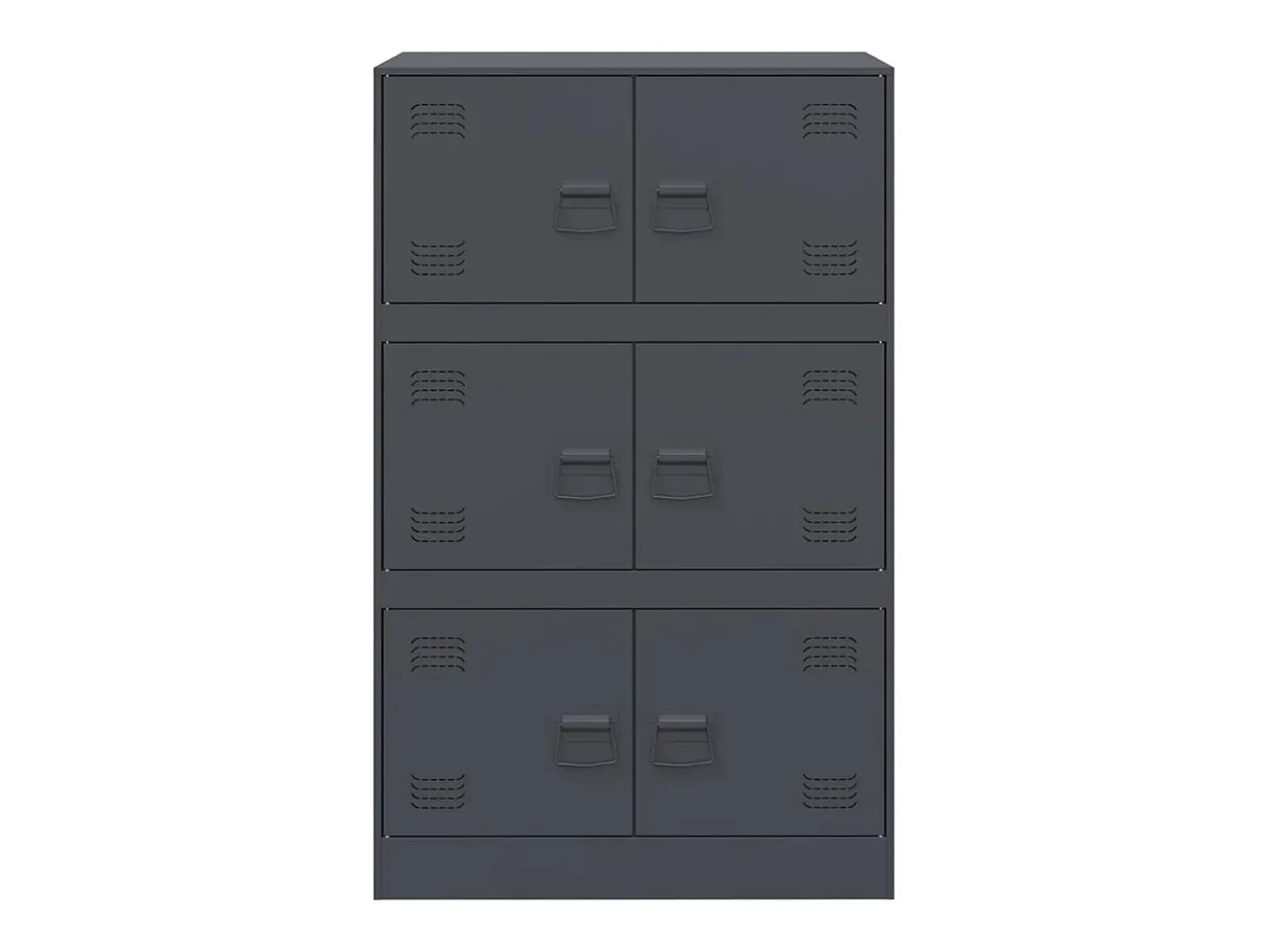 Aparador antracita 67x39x107 cm acero
