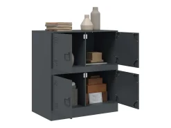 Aparador antracita 67x39x73 cm acero