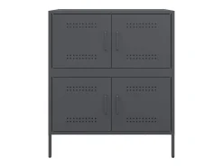 Aparador antracita 68x39x79 cm acero