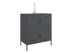 Aparador antracita 68x39x79 cm acero