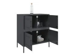 Aparador antracita 68x39x79 cm acero