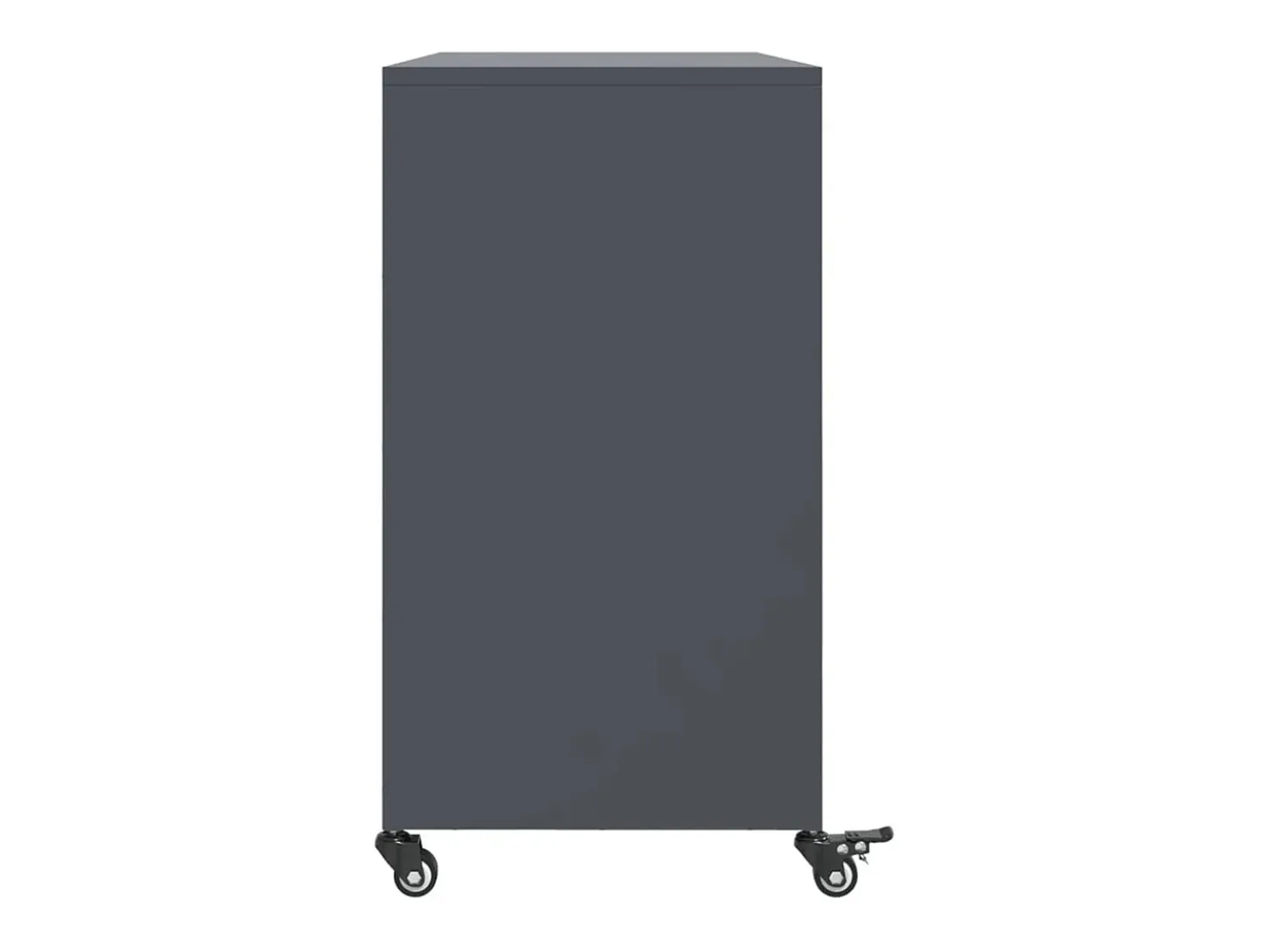 Aparador antracita 100,5x39x72 cm acero