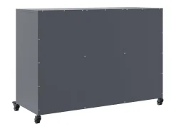 Aparador antracita 100,5x39x72 cm acero