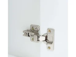 Aparador Anzio 3 Puertas, Patas Pino 140x68x35 cm Blanco Mate