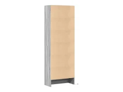 Aparador aparador cómoda armario mueble organizador cocina salón salón alto LED sonoma 69 x 32,5 x 200 cm madera contrachapada gris 02_0034748