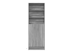 Aparador aparador cómoda armario mueble organizador cocina salón salón alto LED sonoma 69 x 32,5 x 200 cm madera contrachapada gris 02_0034748
