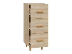 Aparador aparador cómoda armario mueble organizador cocina salón salón Sonoma 34,5 x 34 x 90 cm madera contrachapada marrón 02_0031518