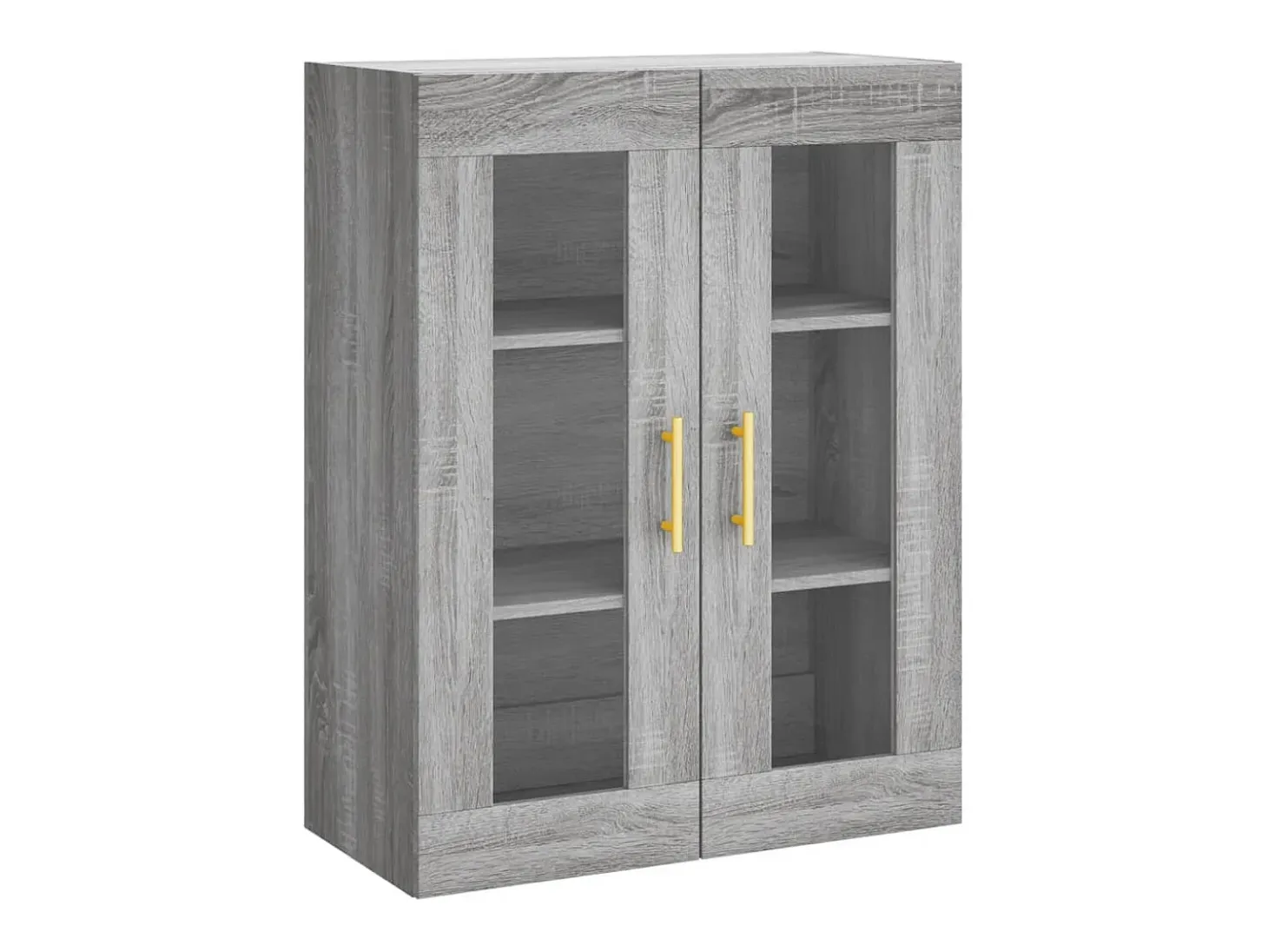 Aparador aparador cómoda armario mueble organizador cocina salón salón alto Sonoma 69,5 x 34 x 180 cm madera contrachapada gris 02_0035496