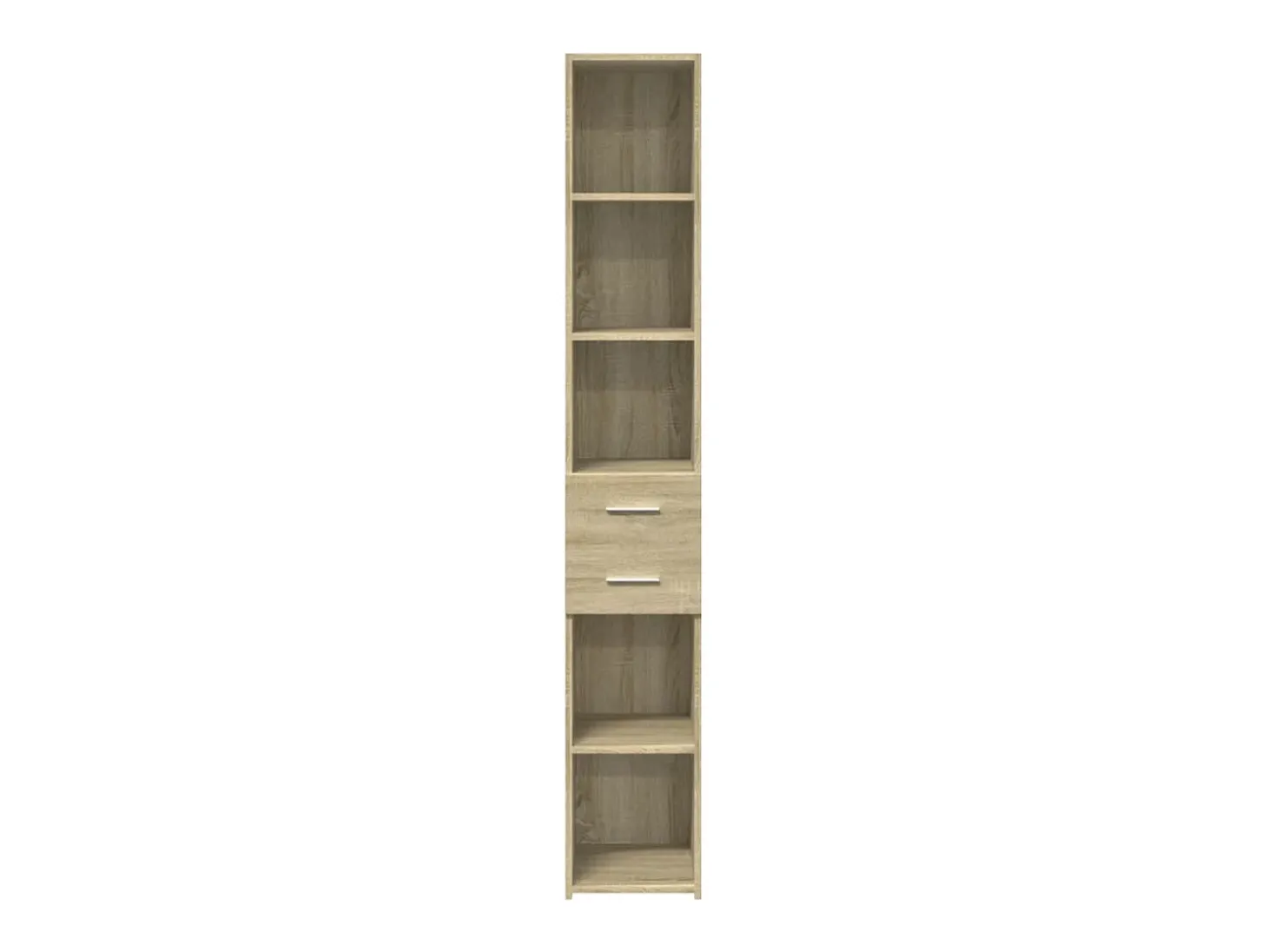 Aparador aparador cómoda armario mueble organizador cocina salón salón alto Sonoma 30 x 42,5 x 185 cm madera contrachapada marrón 02_0033939