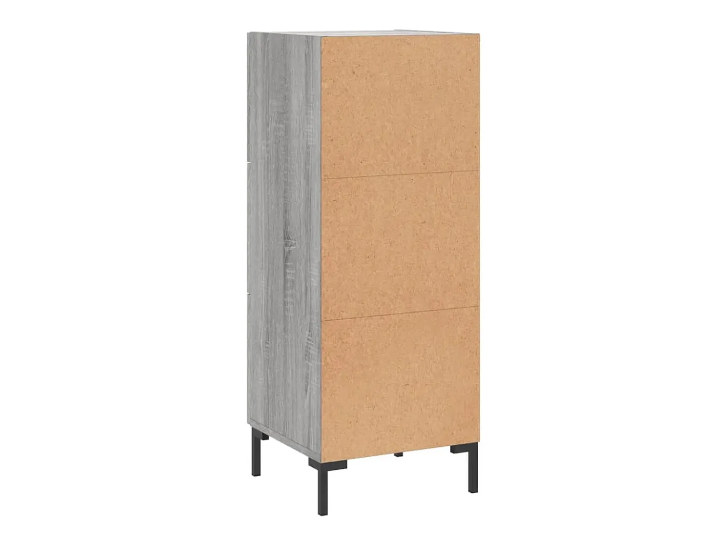 Aparador aparador cómoda armario unidad de almacenamiento organizador cocina salón salón Sonoma 34,5 x 34 x 90 cm madera contrachapada gris 02_0036326