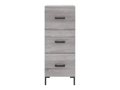 Aparador aparador cómoda armario unidad de almacenamiento organizador cocina salón salón Sonoma 34,5 x 34 x 90 cm madera contrachapada gris 02_0036326