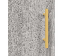 Aparador aparador cómoda armario mueble organizador cocina salón salón alto Sonoma 34,5 x 34 x 180 cm madera contrachapada gris 02_0035303