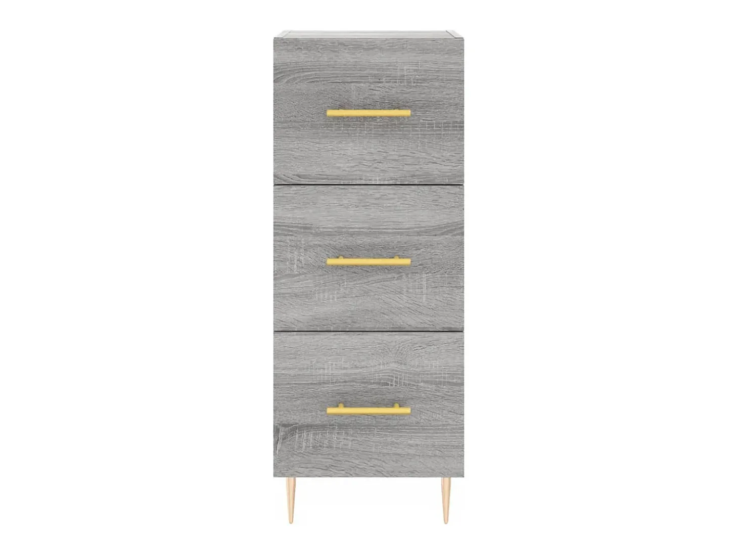 Aparador aparador cómoda armario mueble organizador cocina salón salón alto Sonoma 34,5 x 34 x 180 cm madera contrachapada gris 02_0035303