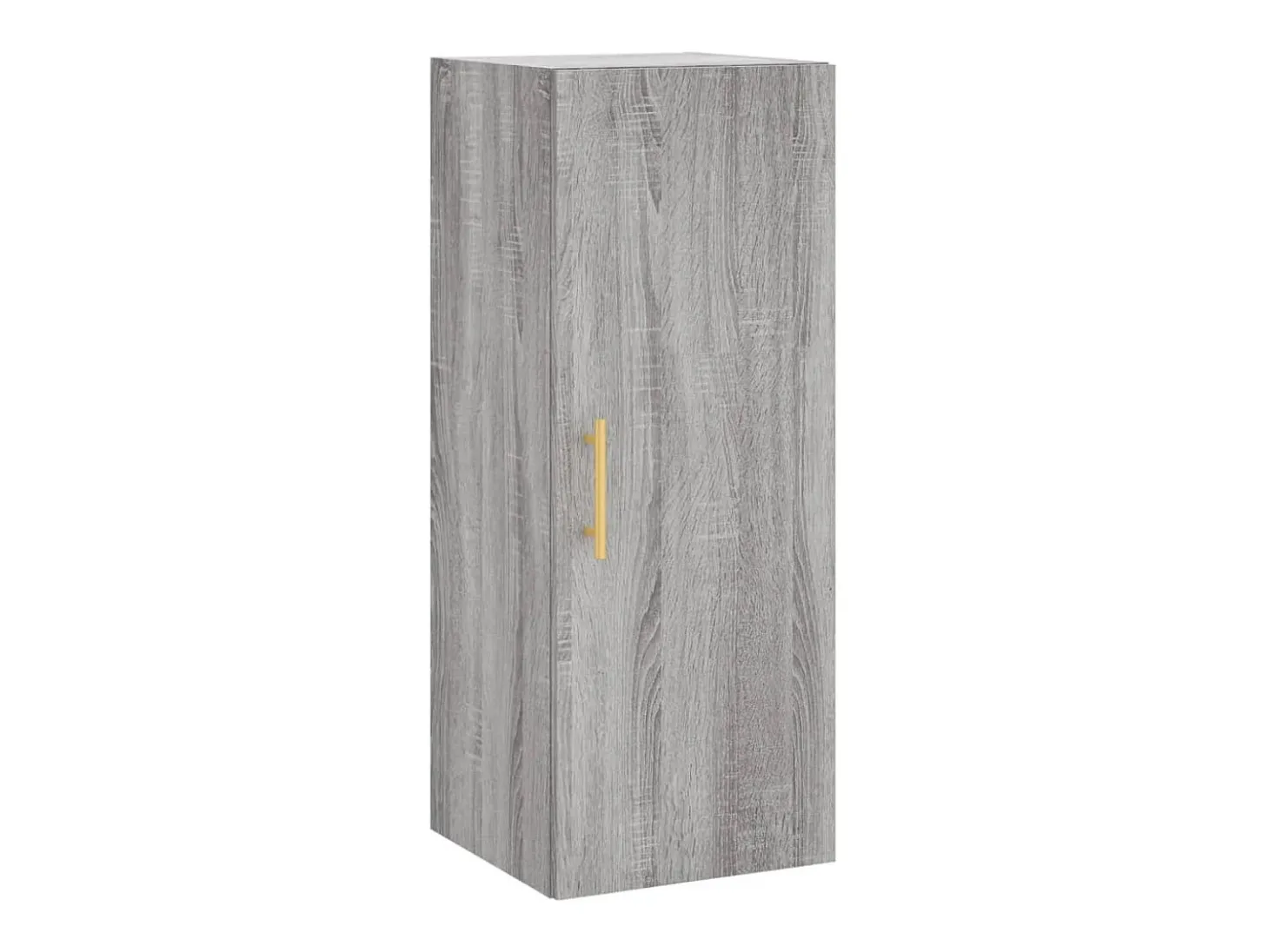 Aparador aparador cómoda armario mueble organizador cocina salón salón alto Sonoma 34,5 x 34 x 180 cm madera contrachapada gris 02_0035303