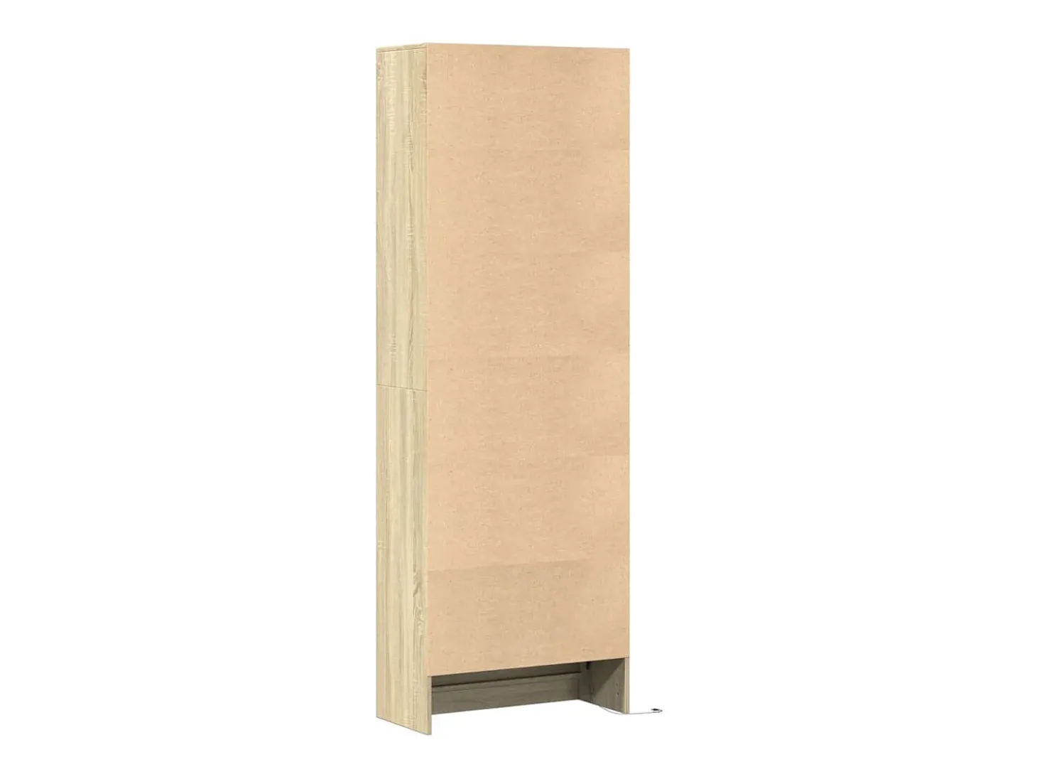 Aparador aparador cómoda armario mueble organizador cocina salón salón alto LED sonoma 69 x 32,5 x 200 cm madera contrachapada marrón 02_0034744