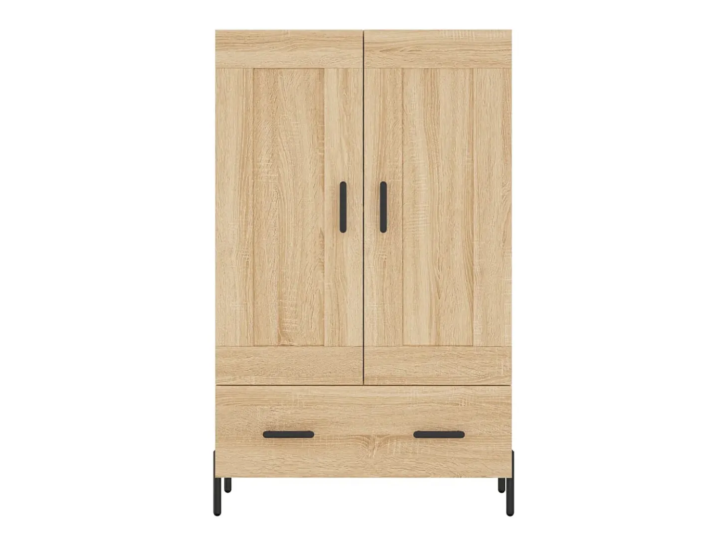 Aparador aparador cómoda armario mueble organizador cocina salón salón alto Sonoma 69,5 x 31 x 115 cm madera contrachapada marrón 02_0034097