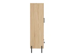 Aparador aparador cómoda armario mueble organizador cocina salón salón alto Sonoma 69,5 x 31 x 115 cm madera contrachapada marrón 02_0034097