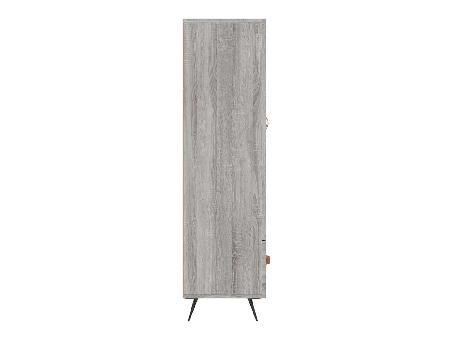Aparador aparador cómoda armario mueble organizador cocina salón salón alto Sonoma 69,5 x 31 x 115 cm madera contrachapada gris 02_0035400