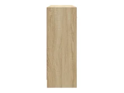 Aparador aparador cómoda armario unidad de almacenamiento organizador cocina salón salón Sonoma 91 x 28 x 75 cm madera contrachapada marrón 02_0031737